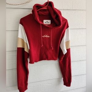 Hollister Frayed Crop Hoodie